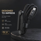 240W Foldable USB-C Fast Charging Cable Organizer
