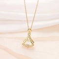 Rhinestone Decor Pendant Necklace